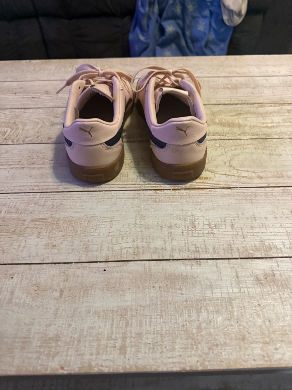PUMA Women’s Pink Lace-Up Casual Sneakers - Picture 4 of 5